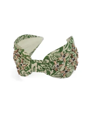 Green Batik Headband