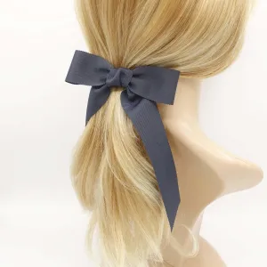 grosgrain tail hair bow basic style hair accessory for women