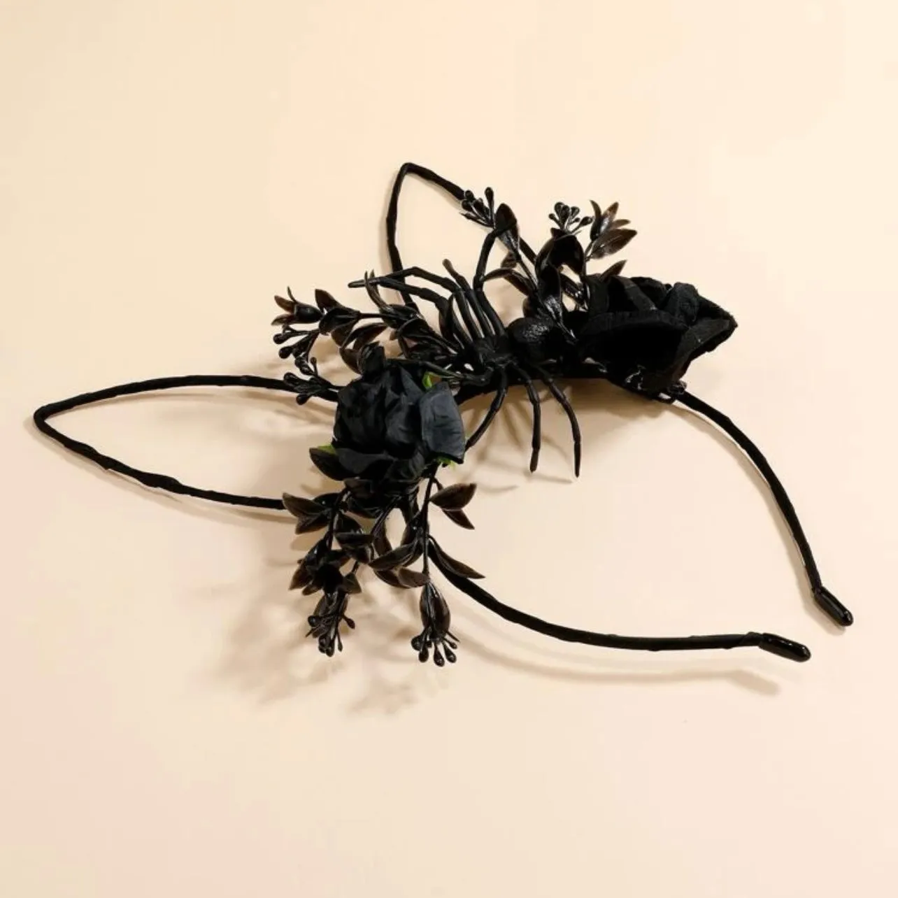 Halloween Headband - Handmade Headpiece, Halloween Headpiece, Skull Bow, Skull Headpiece