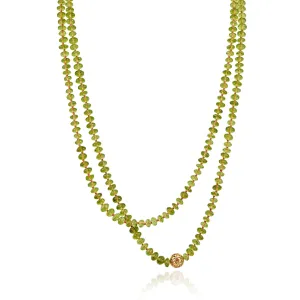 Hand beaded Peridot necklace