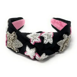 Hand Beaded Stars Knot Headband