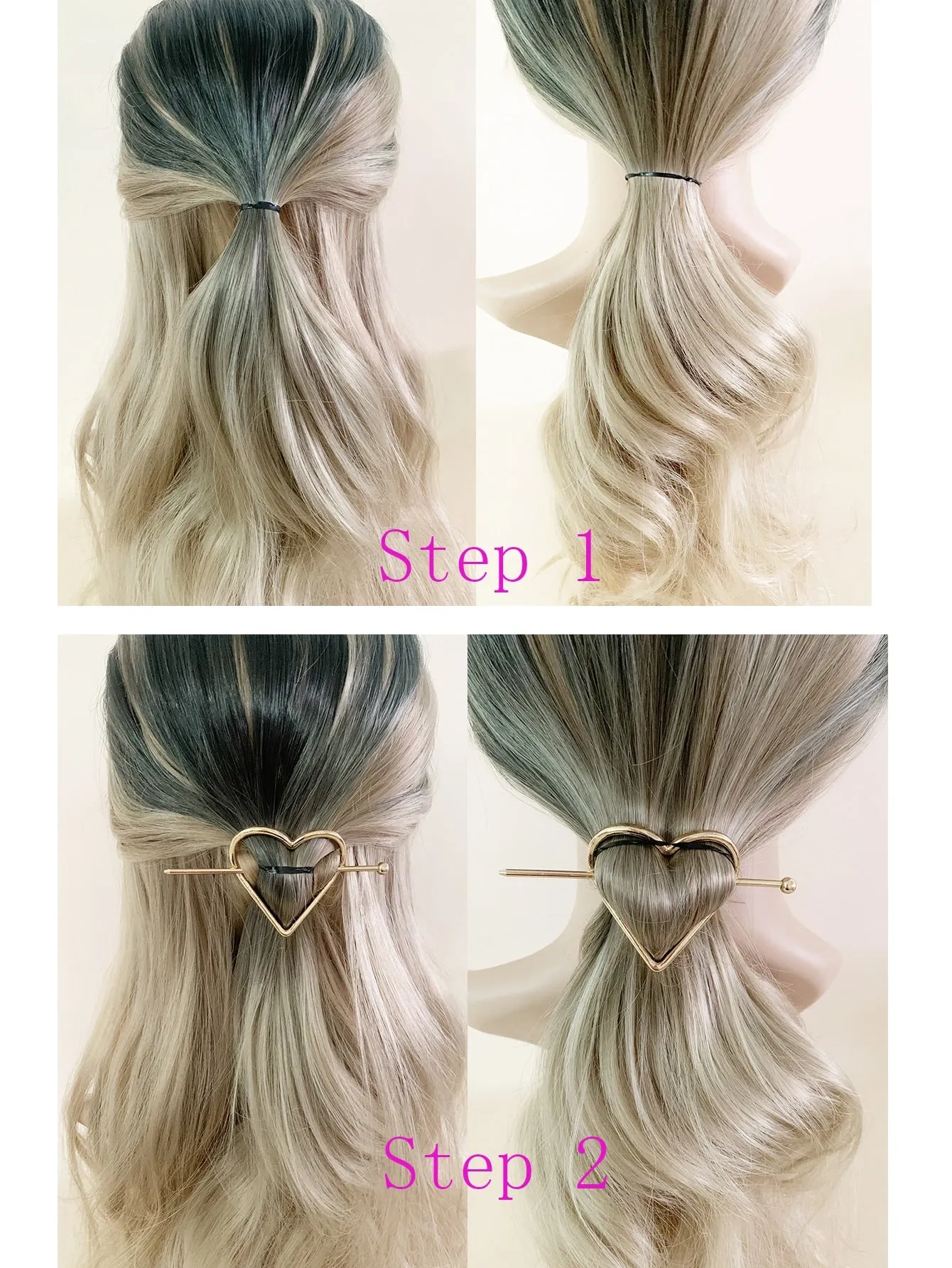 Heart Decor Hair Pin Hair Clip for Women Barrette Styling Hair Accessories