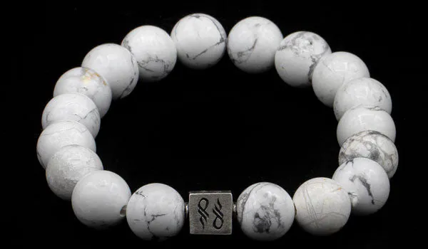 Howlite Natural Gemstone Centerpiece Bracelet