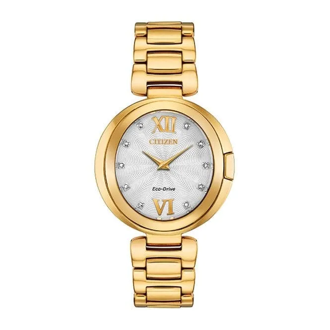 Ladies Bracelet Dress Stainless Steel Gold Watch EX1512-53A