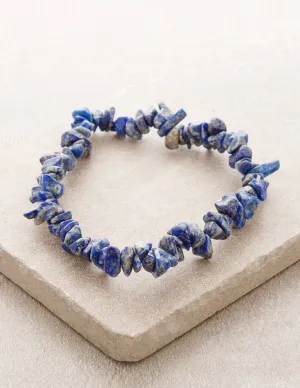 Lapis Gemstone Chip Bracelet