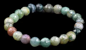 Luxury Faceted Fancy Jasper Natural Gemstone Bracelet