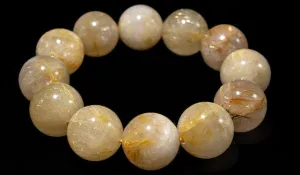 Luxury Rutilated Quartz Natural Gemstone Bracelet