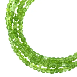 Medium Strand Necklace - Cracked Peridot