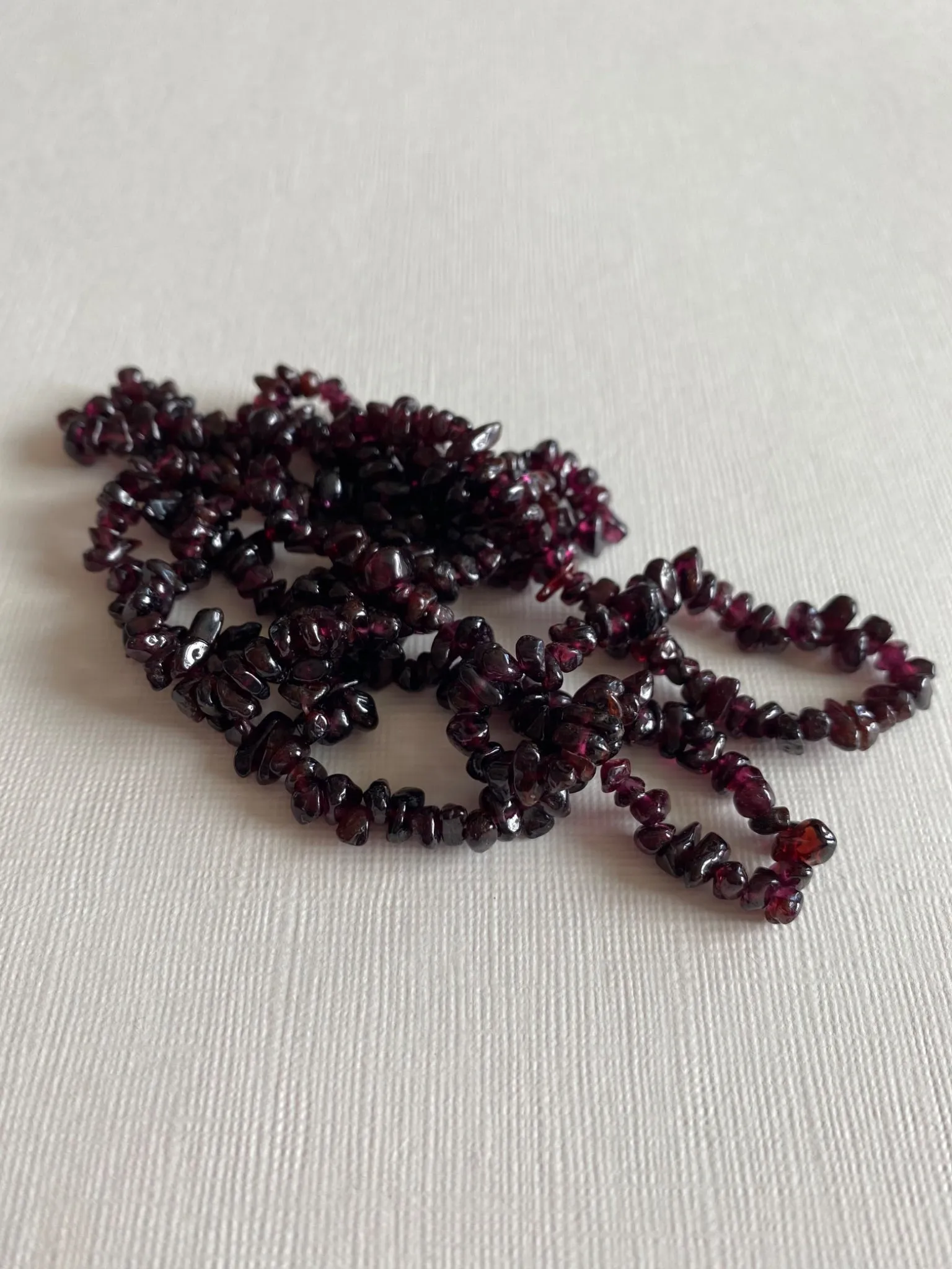 Micro Garnet Layering Necklace