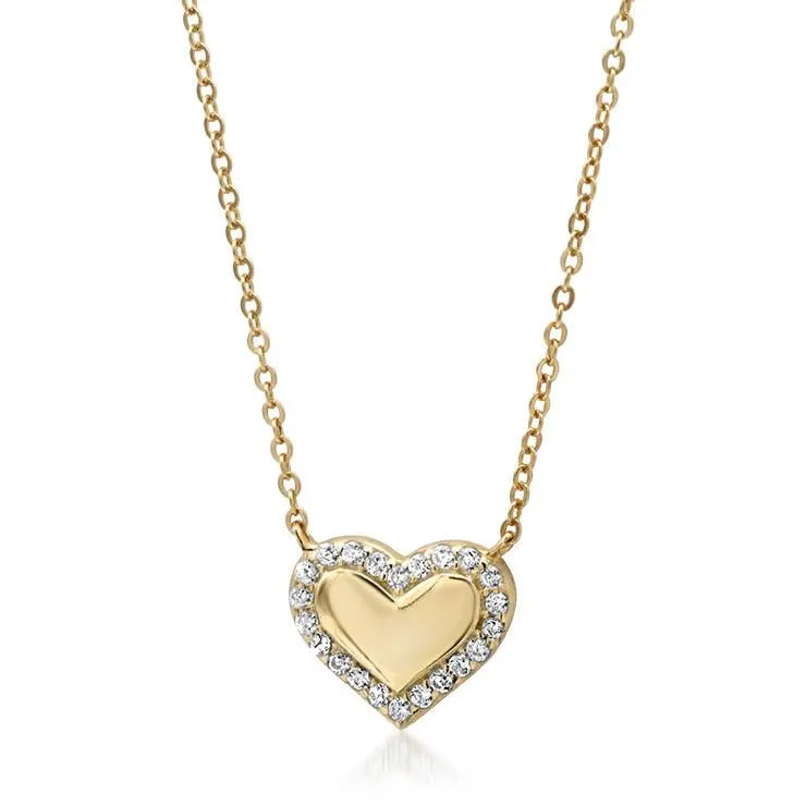 Mini Diamond Heart Necklace