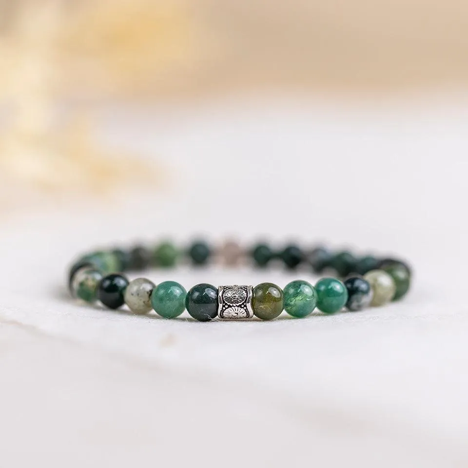 Moss Agate Bracelet - Ayana Collection