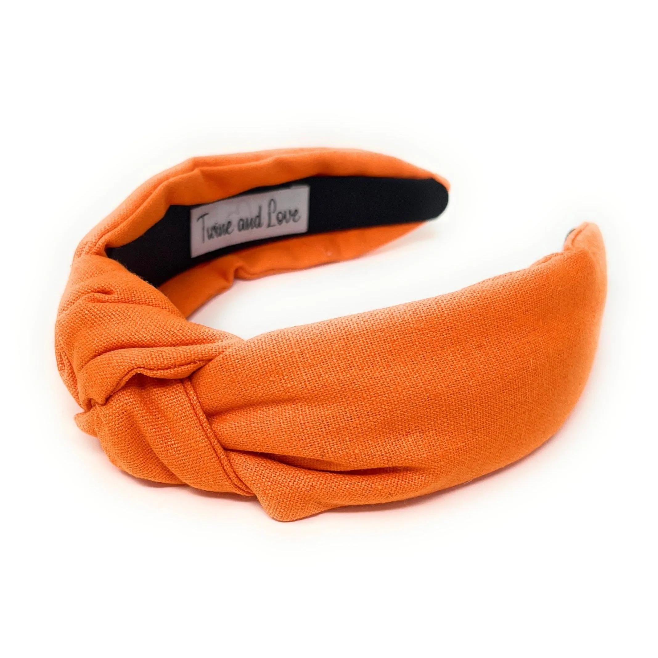 Neon Orange Knotted Headband