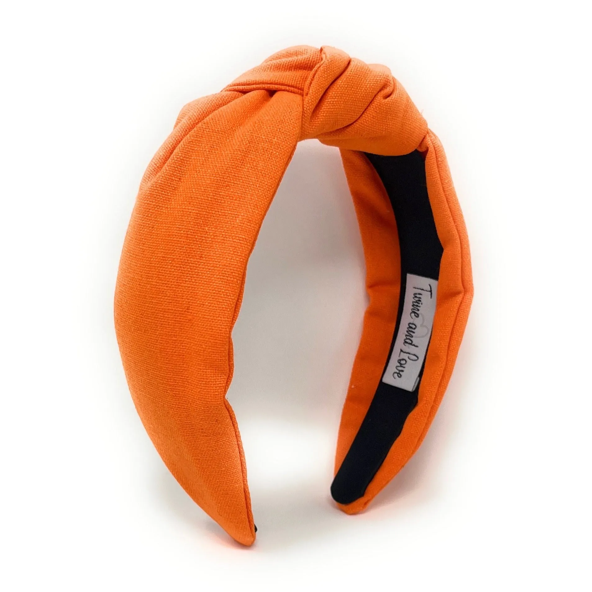 Neon Orange Knotted Headband