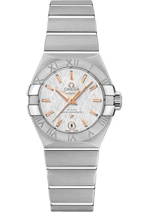 Omega Constellation Co-Axial Master Chronometer Watch - 27 mm Steel Case - White -Silvery Dial - 127.10.27.20.02.001