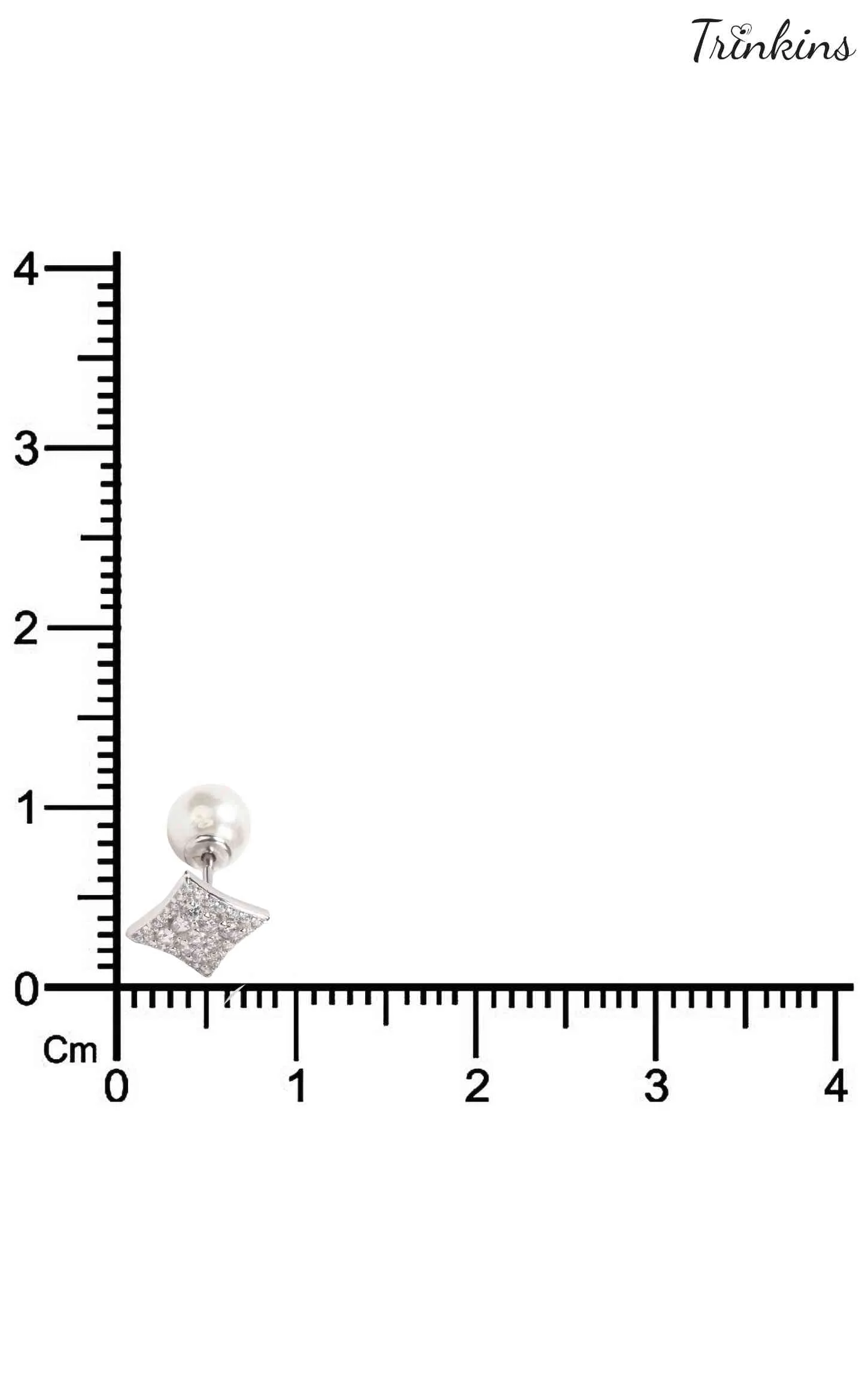 Pearl - Stud Enclosed Earring Silver