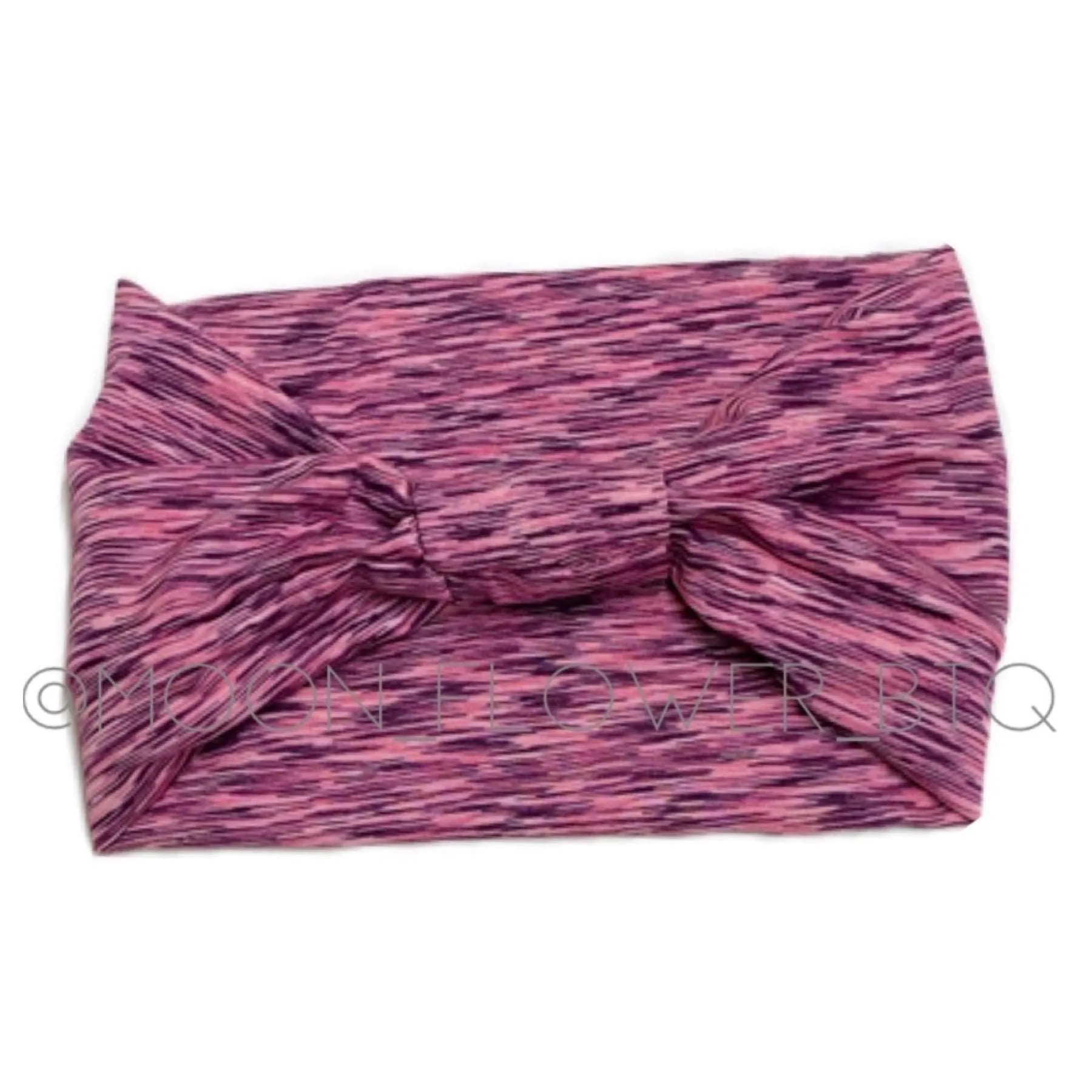 Pink Space Dye Wide Turban Headband