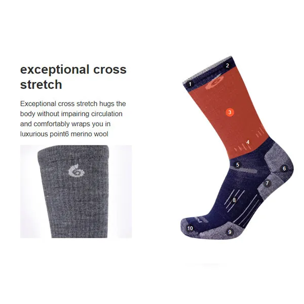 Point6 37.5 Hiking Light Crew Merino Sock Mini