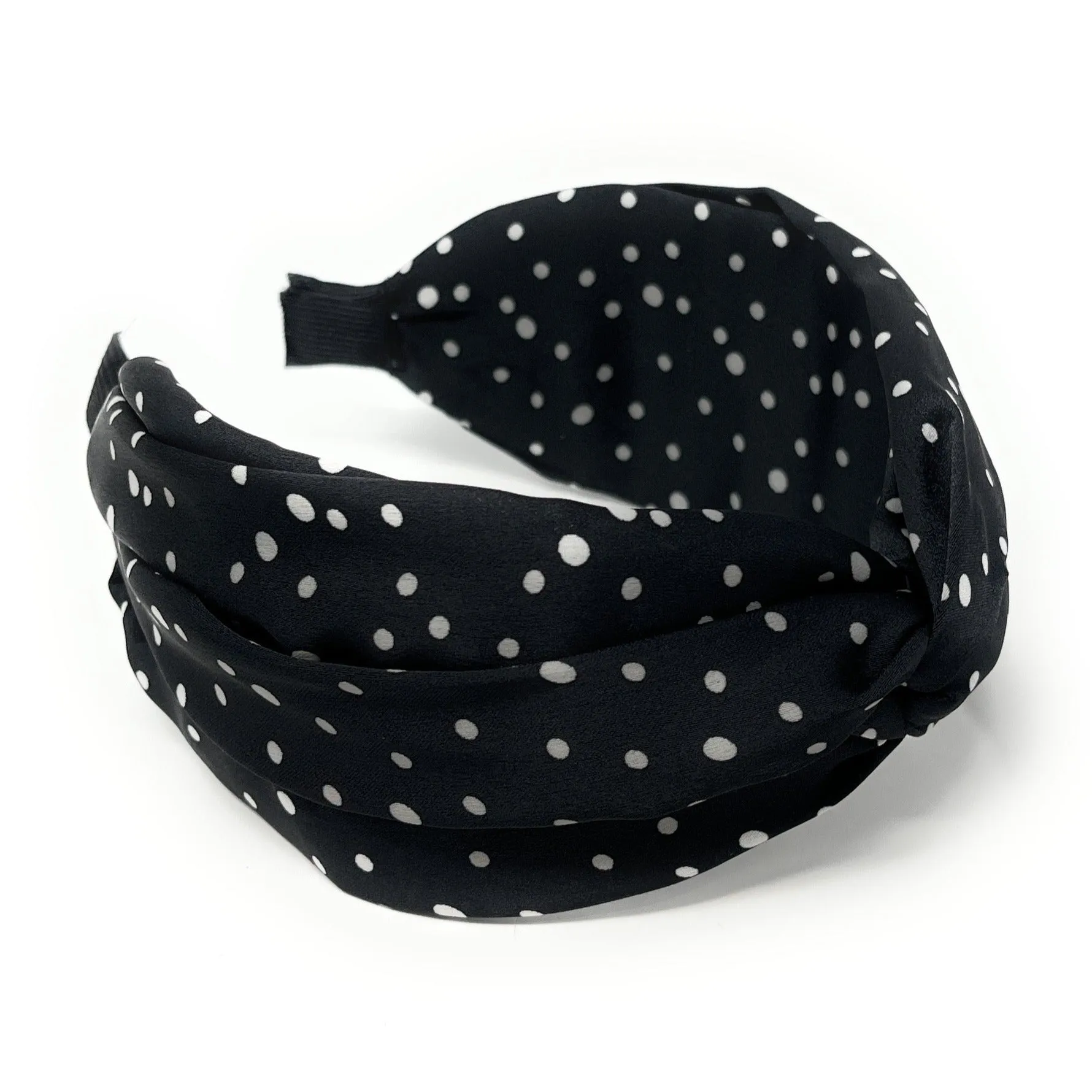 Polka Dot Twist Knot Headband