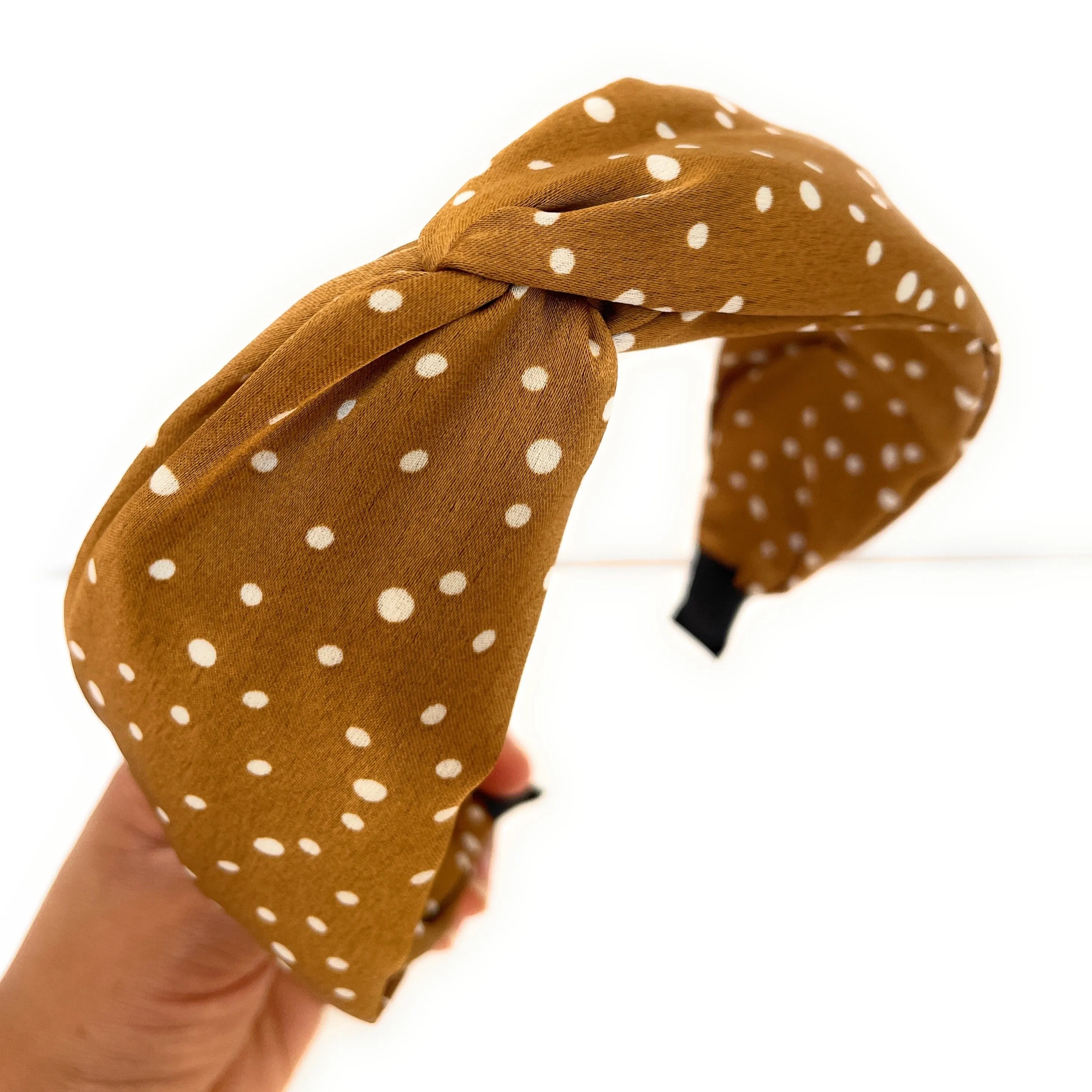 Polka Dot Twist Knot Headband