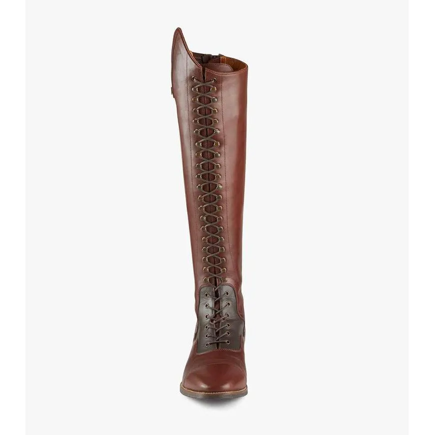 Premier Equine Maurizia Ladies Lace Front Tall Leather Riding Boots