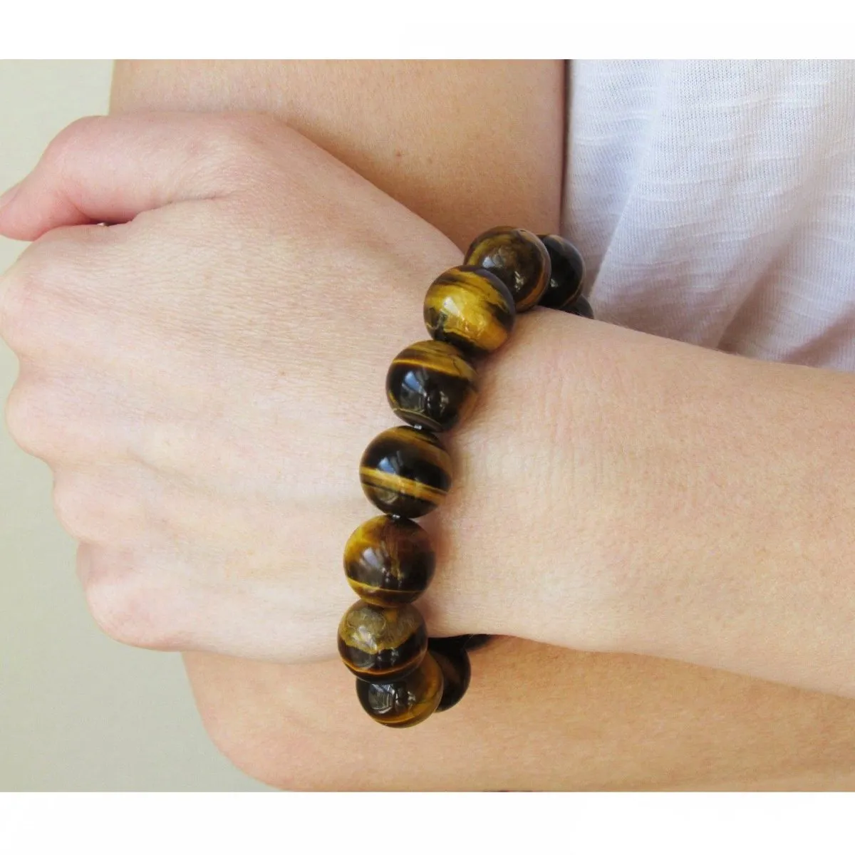 Purple Tiger Eye Good Luck Bracelet