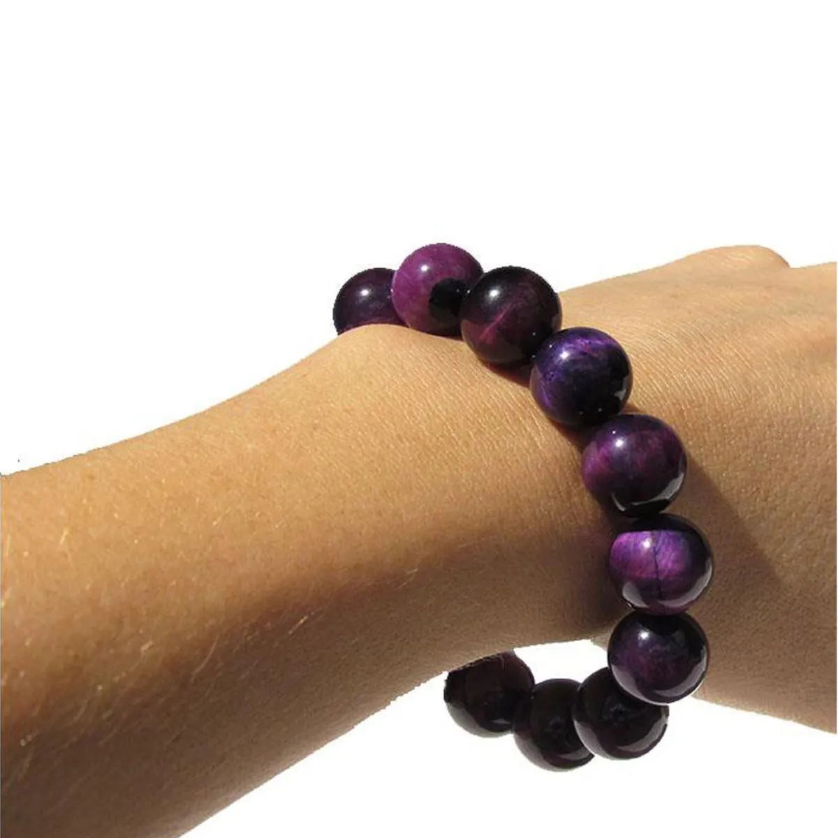 Purple Tiger Eye Good Luck Bracelet