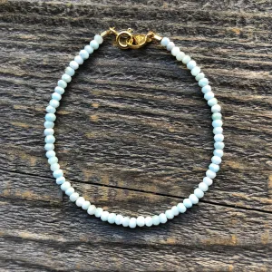 "Durango" Larimar Gemstone Beaded Bracelet