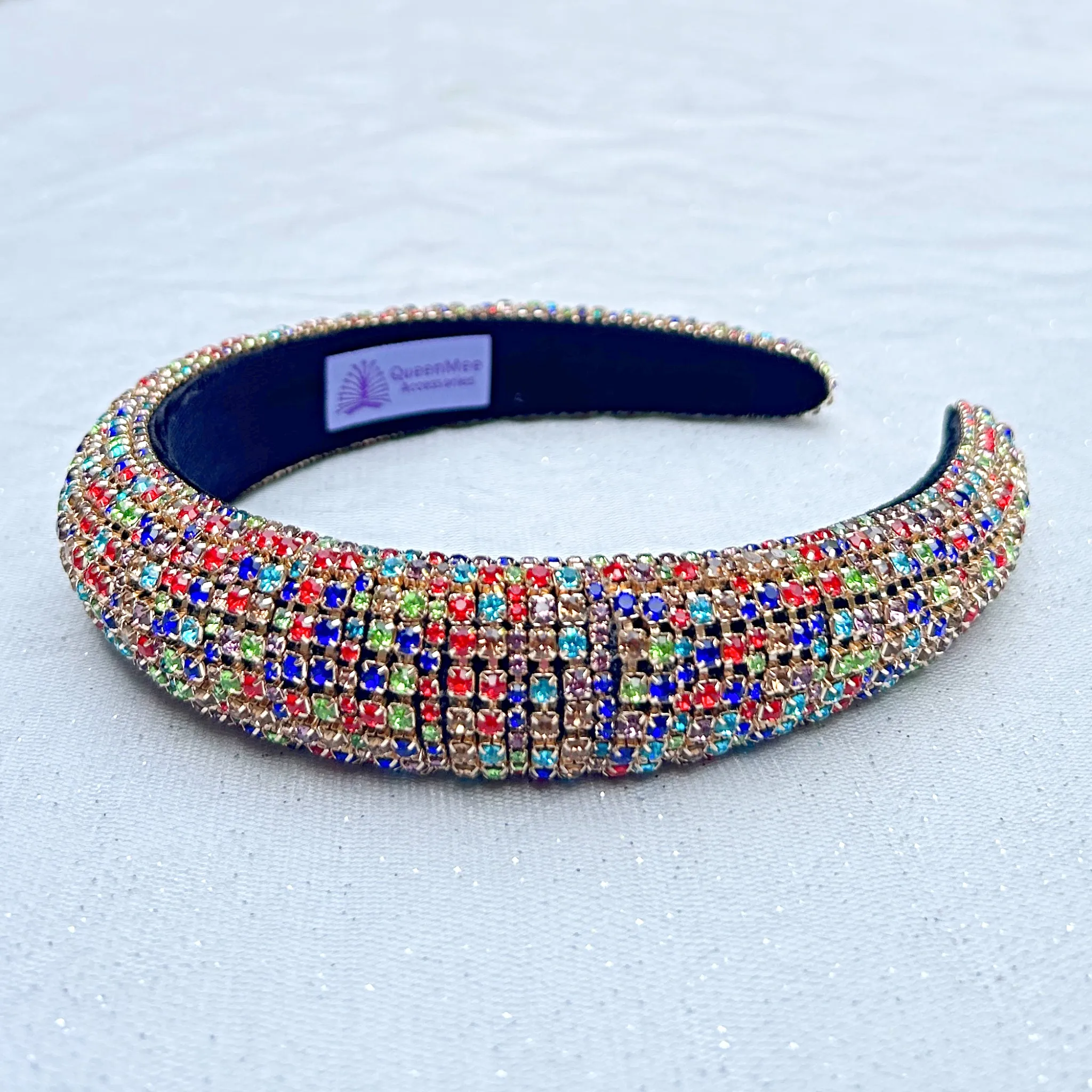 Rainbow Headband Padded Headband Statement Hair Band