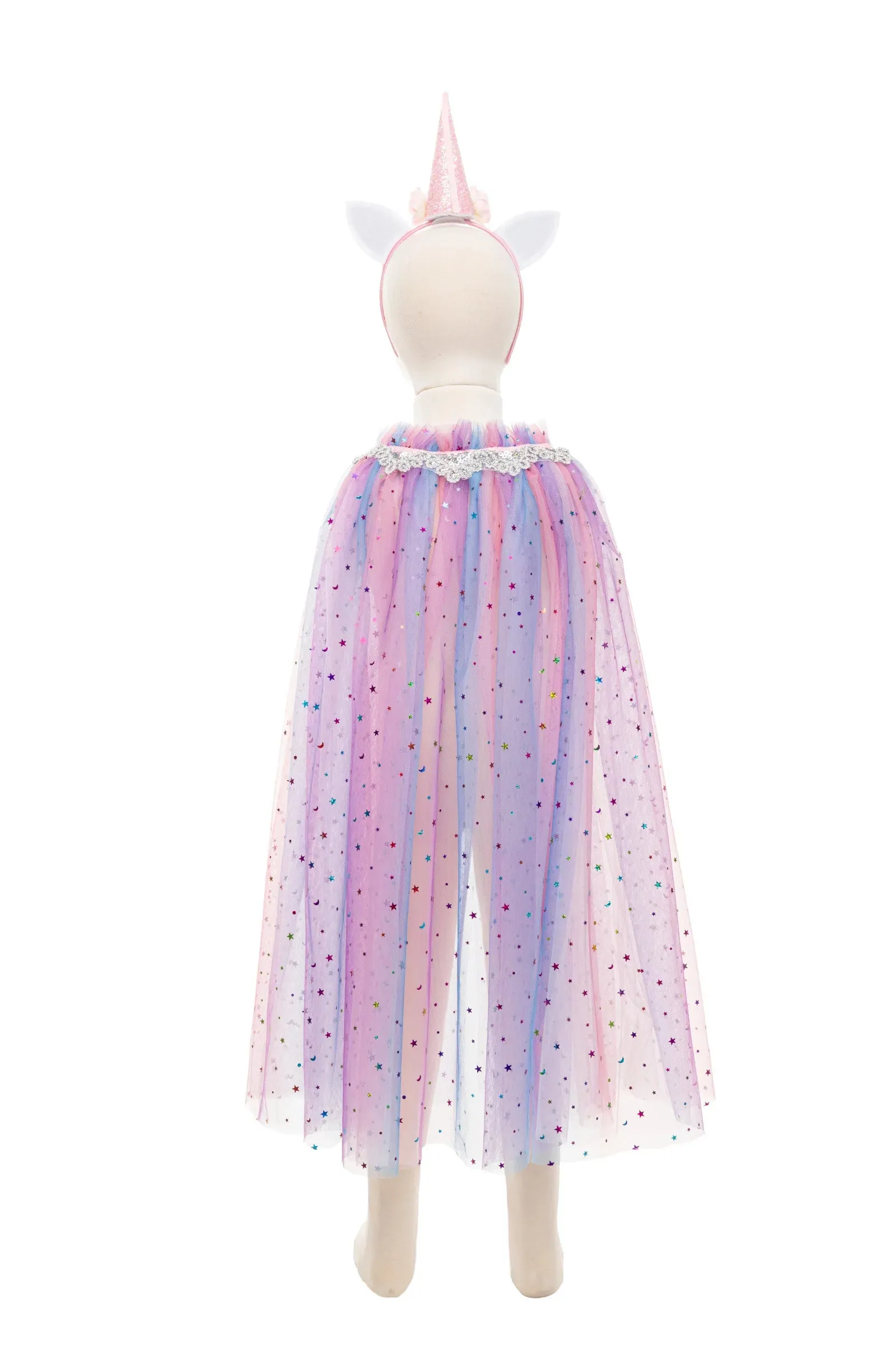 Rainbow Unicorn Cape & Headband, Size 4-6