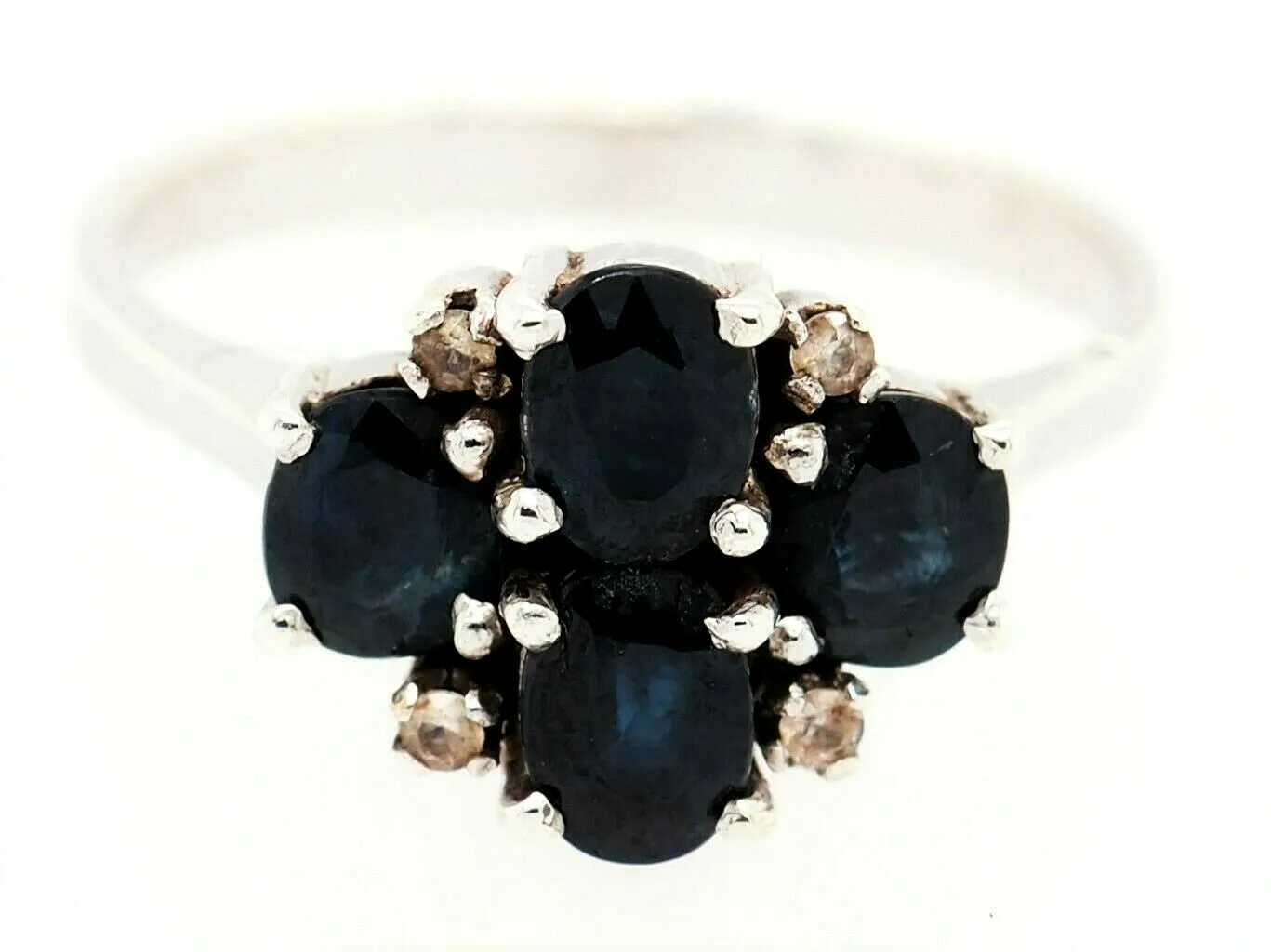 Sapphire & Spinel 925 Sterling Silver Ring