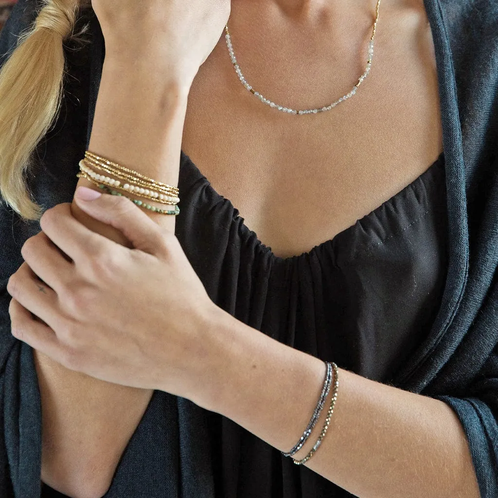 Scout Delicate Pink Opal Wrap Bracelet and Necklace