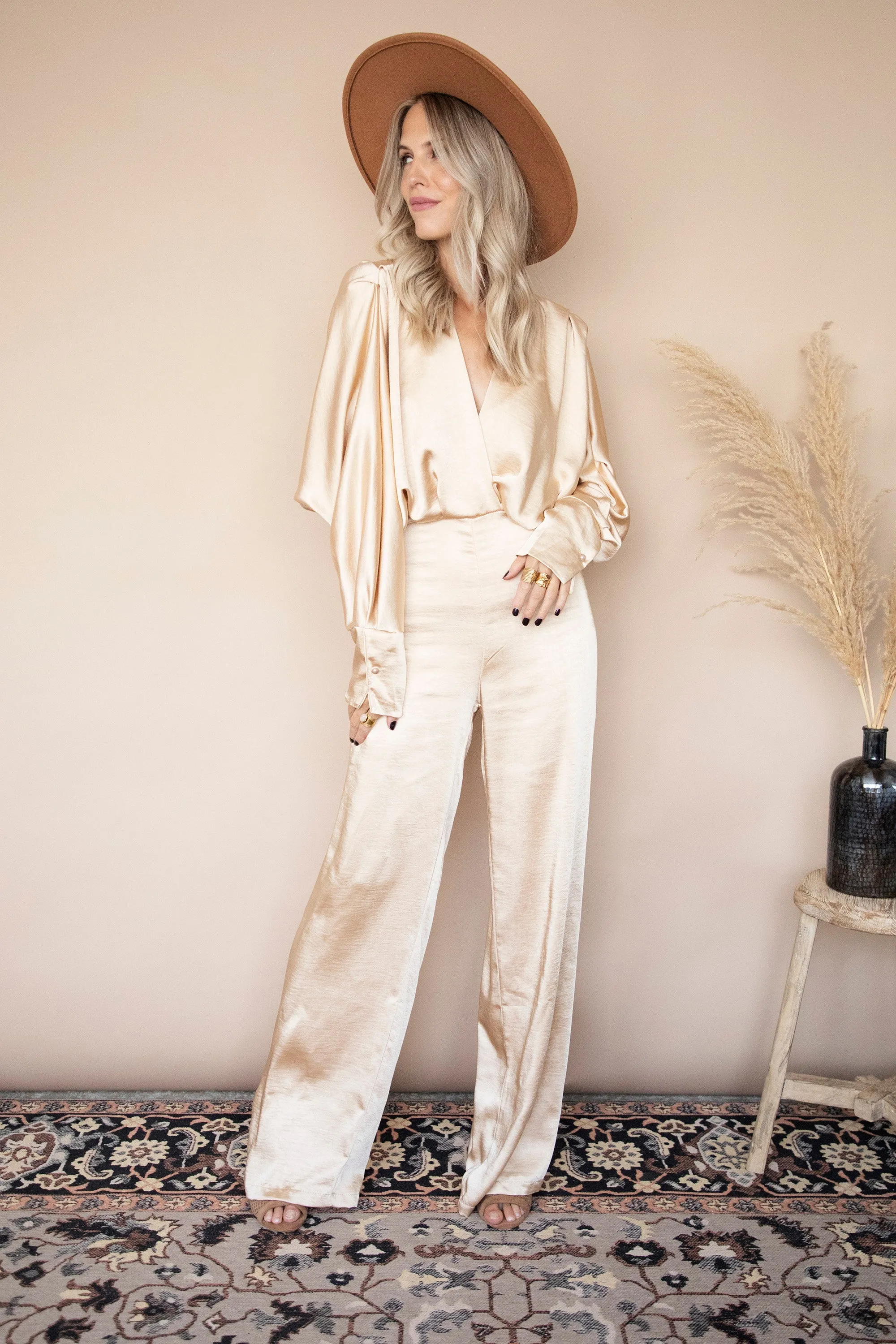 Silky Sue Beige - Jumpsuit