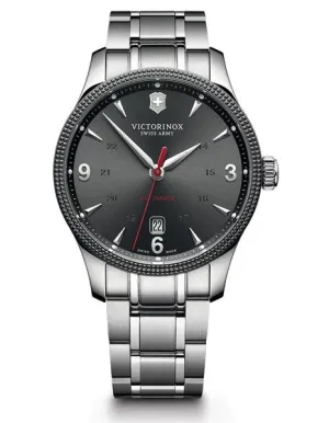 Swiss Army Mens Alliance Mechanical - Black Ice Dial - Stainless Case & Bracelet