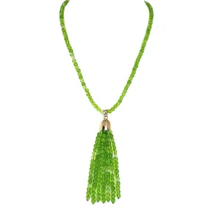 Tassel - Cracked Peridot