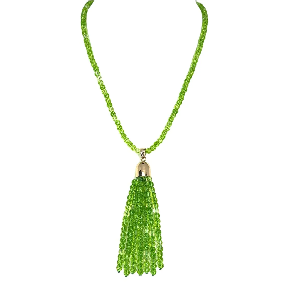 Tassel - Cracked Peridot