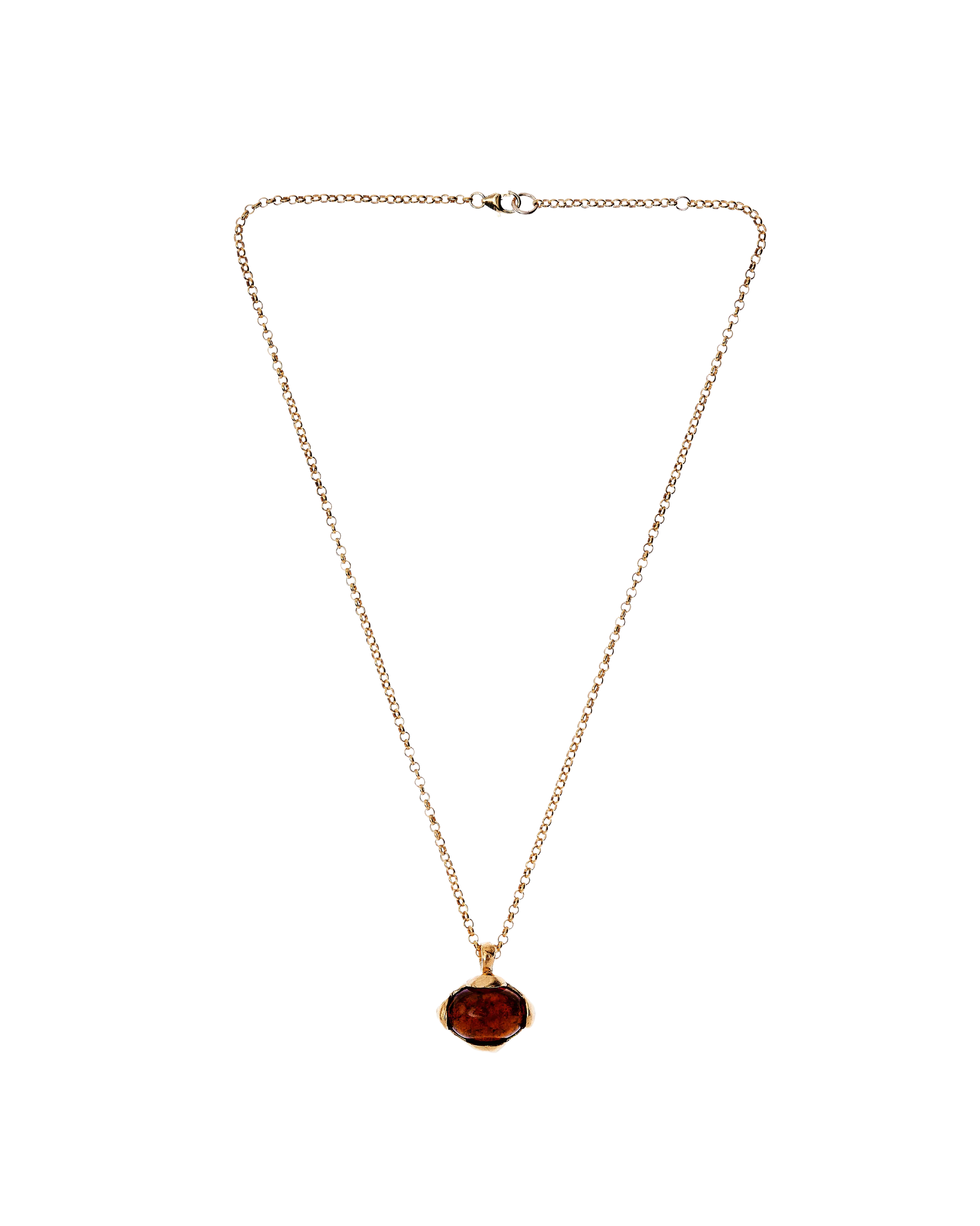 The Burning Desire Garnet Necklace Gold