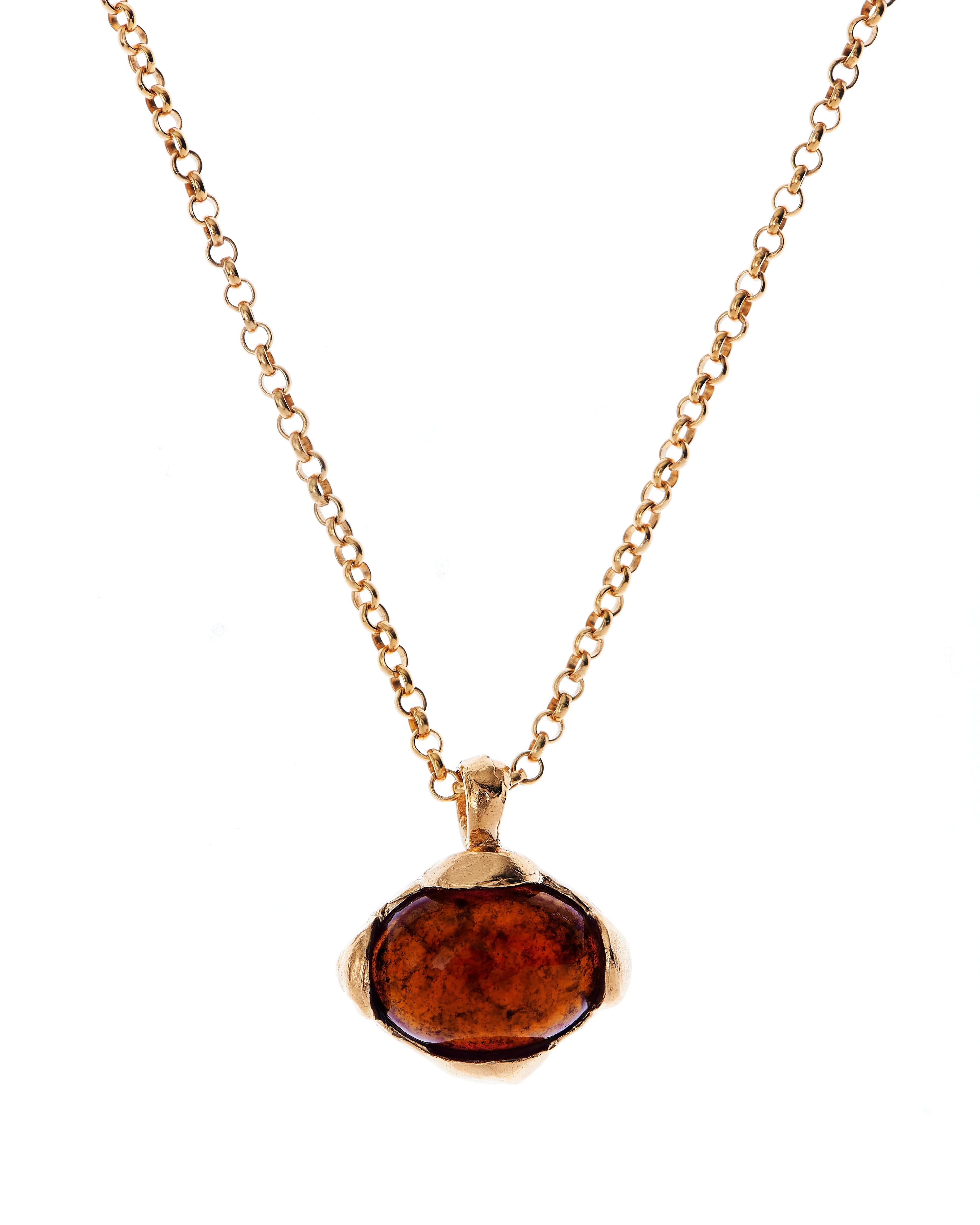 The Burning Desire Garnet Necklace Gold