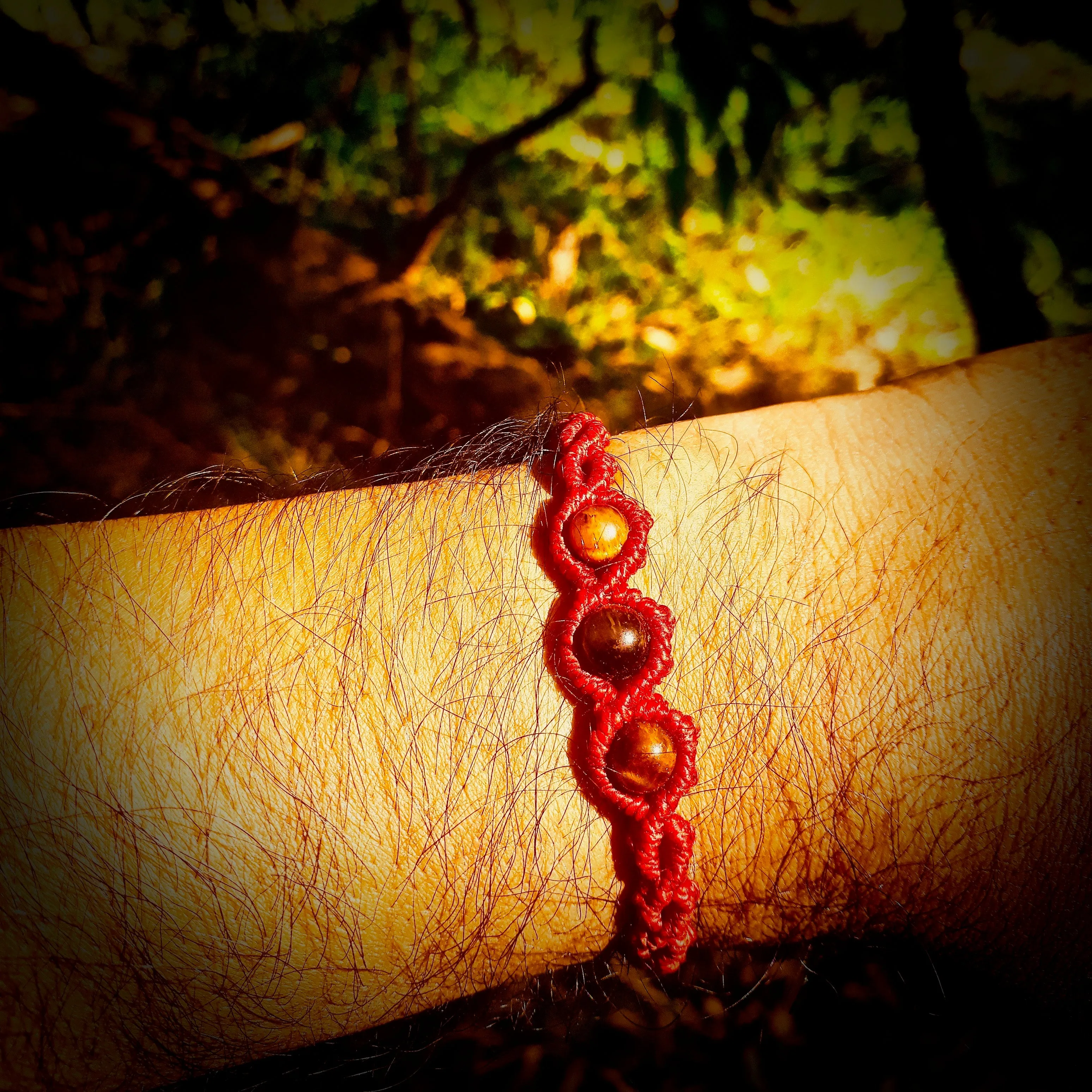 Tiger eye beads bracelet