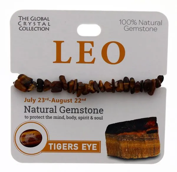 Tigers Eye Natural Gem Bracelet - 'Leo'