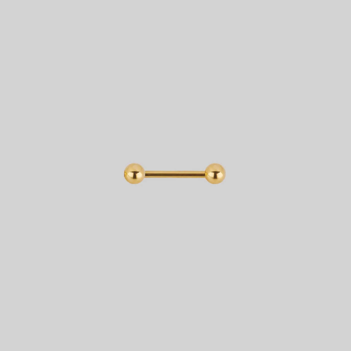 Titanium Nipple Bar - Gold