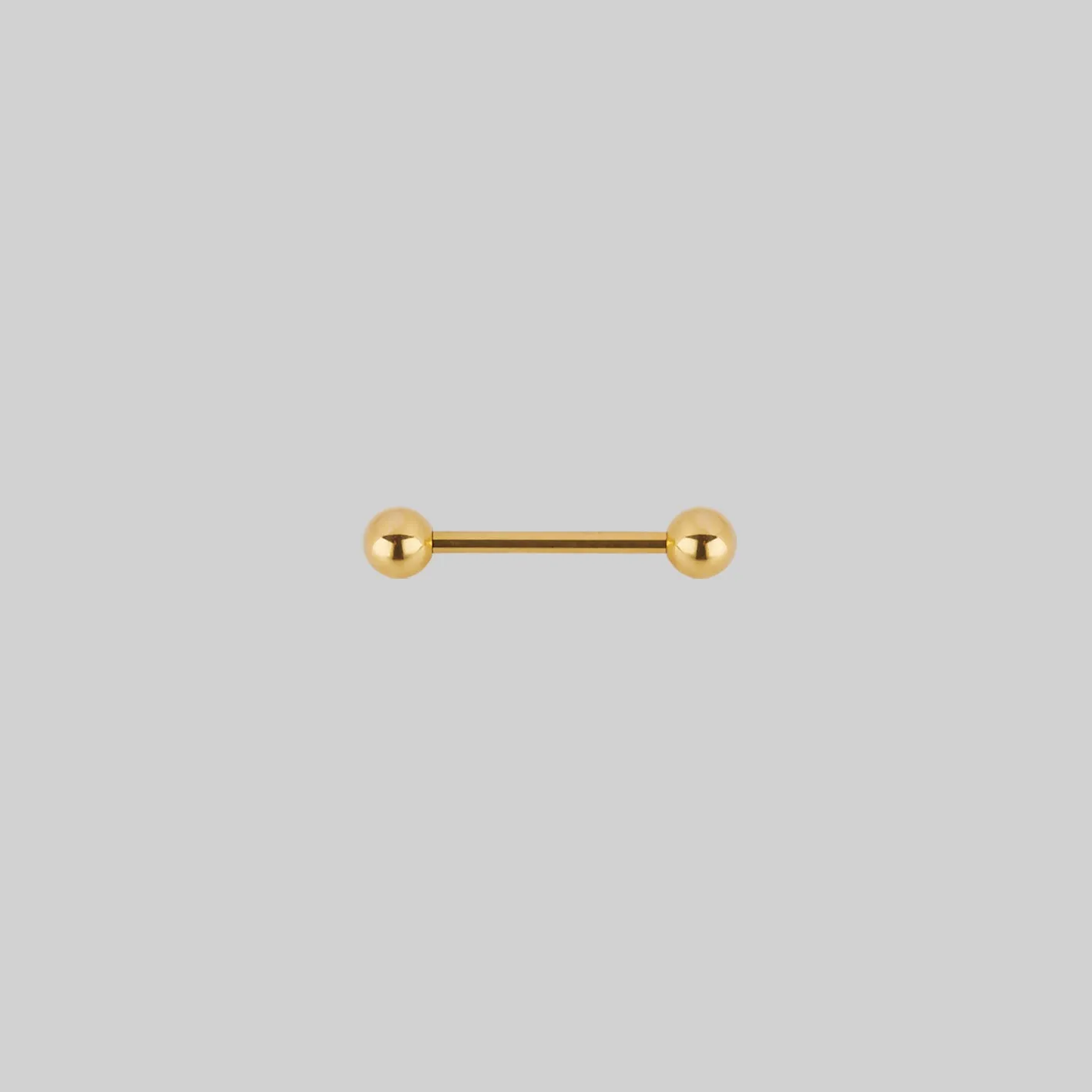 Titanium Nipple Bar - Gold