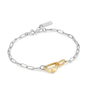 Tough Love - Two-tone Link Chunky Chain Bracelet