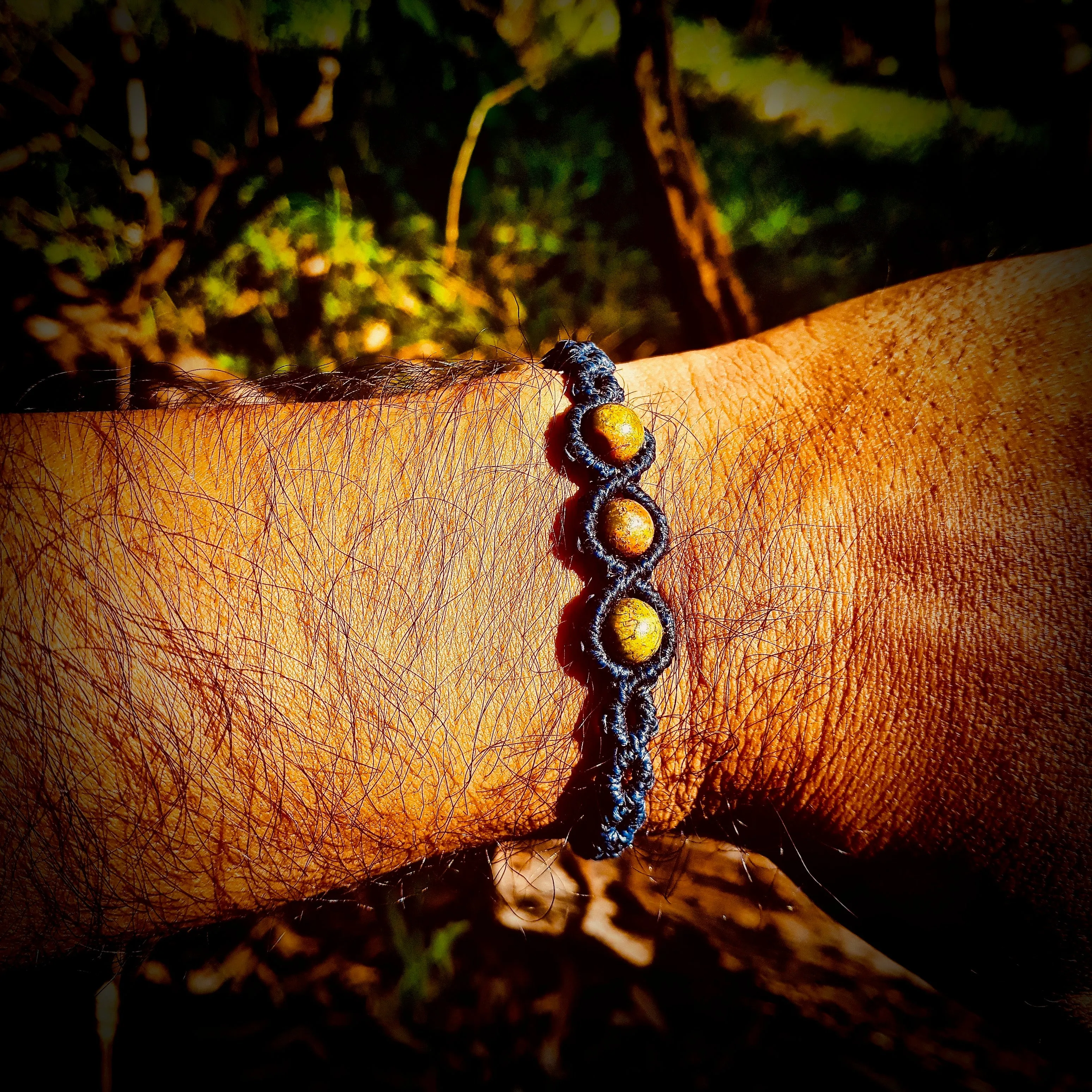 Unakite beads bracelet